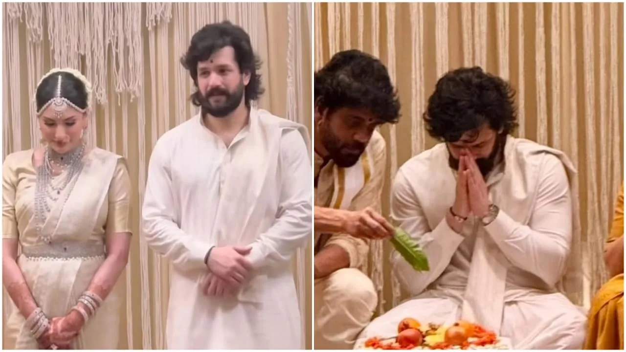 Akhil Akkineni Zainab Ravdjee Marraige Photo